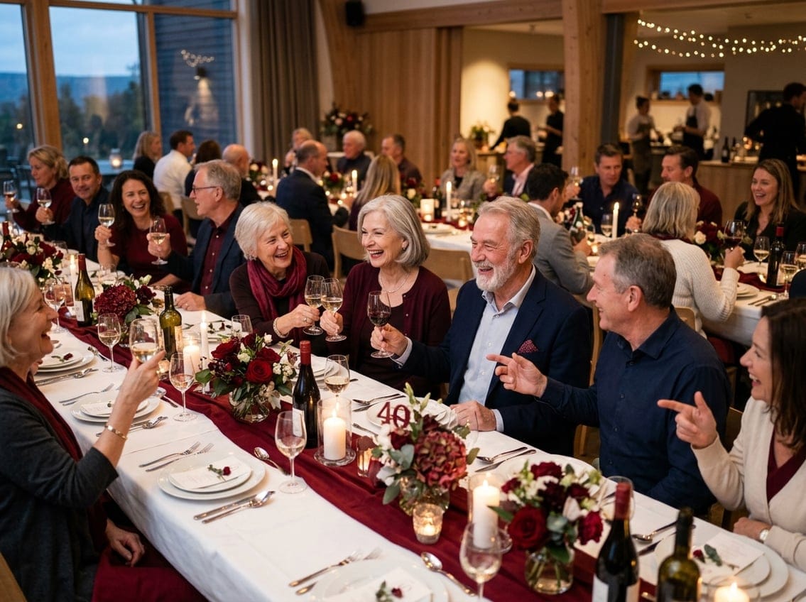 Gæster til rubinbryllup